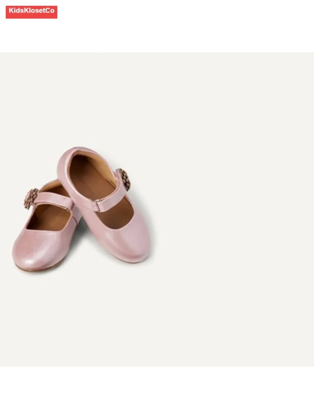 Girls & Toddler Mary Jane Flats Faux Patent Leather Hook Loop